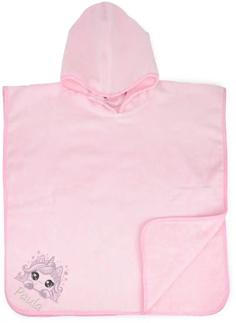 Baby-Poncho mit Stick Baby-Poncho mit Stick